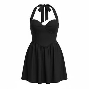 Black Halter Dress